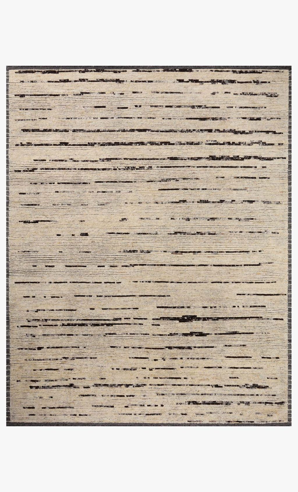 Preview image for Wool and Cotton Al Natural / Black, 8'6" X 11'6"