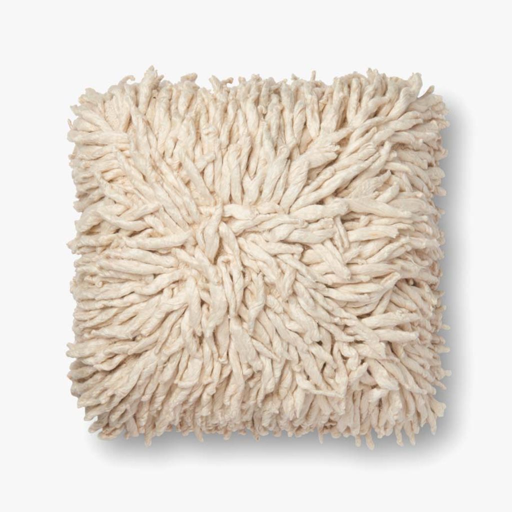 Cream Textured Pillow