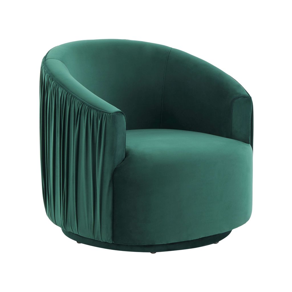 Preview image for London Forest Green Pleated Swivel Chair