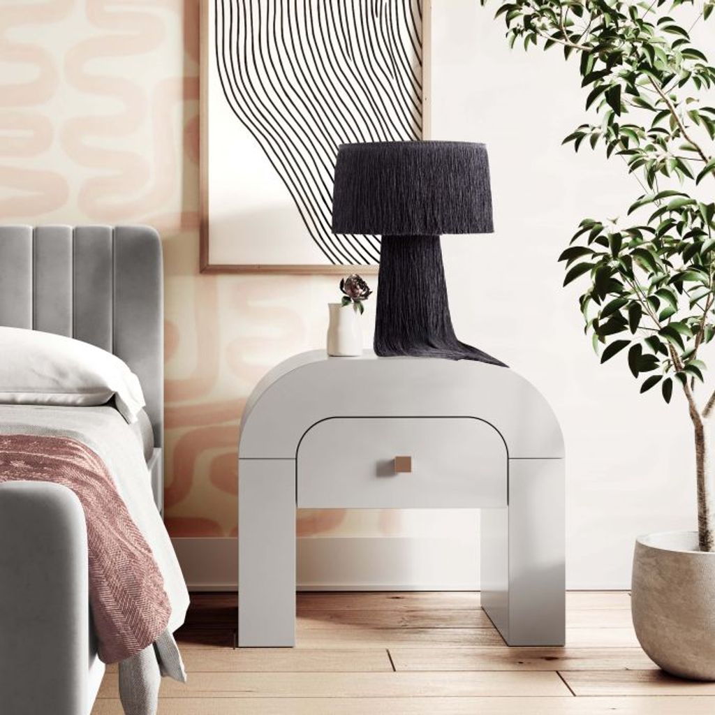 Hump White Nightstand