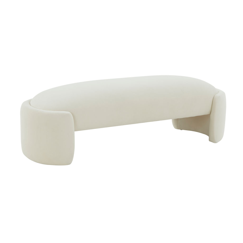 Preview image for Toledo Cream Velvet Bench