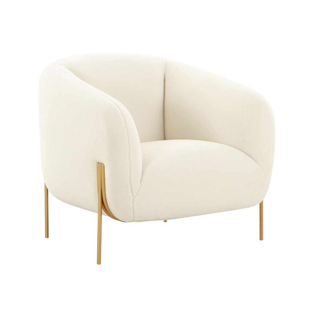 Preview image for Cream Shearling Accent Chair