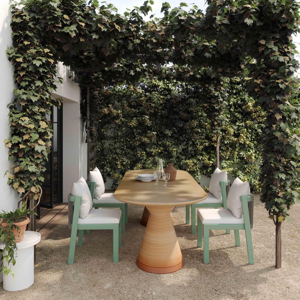 Nancy Outdoor Dining Chair, Green