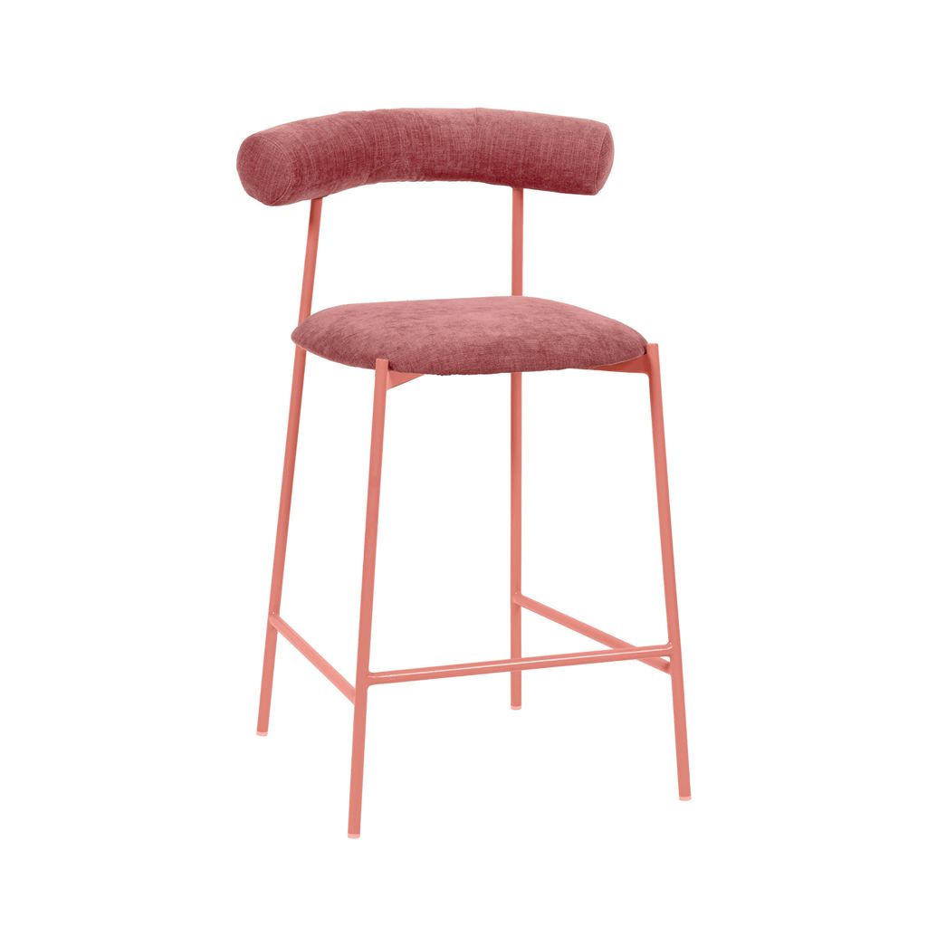 Preview image for Velvet Counter Stool, Mauve