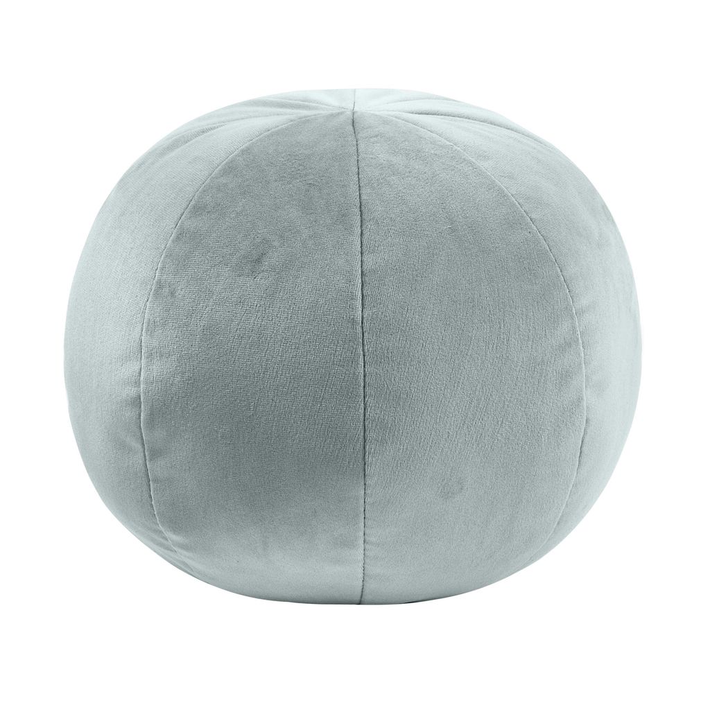 Sea Blue Velvet Sphere Pillow