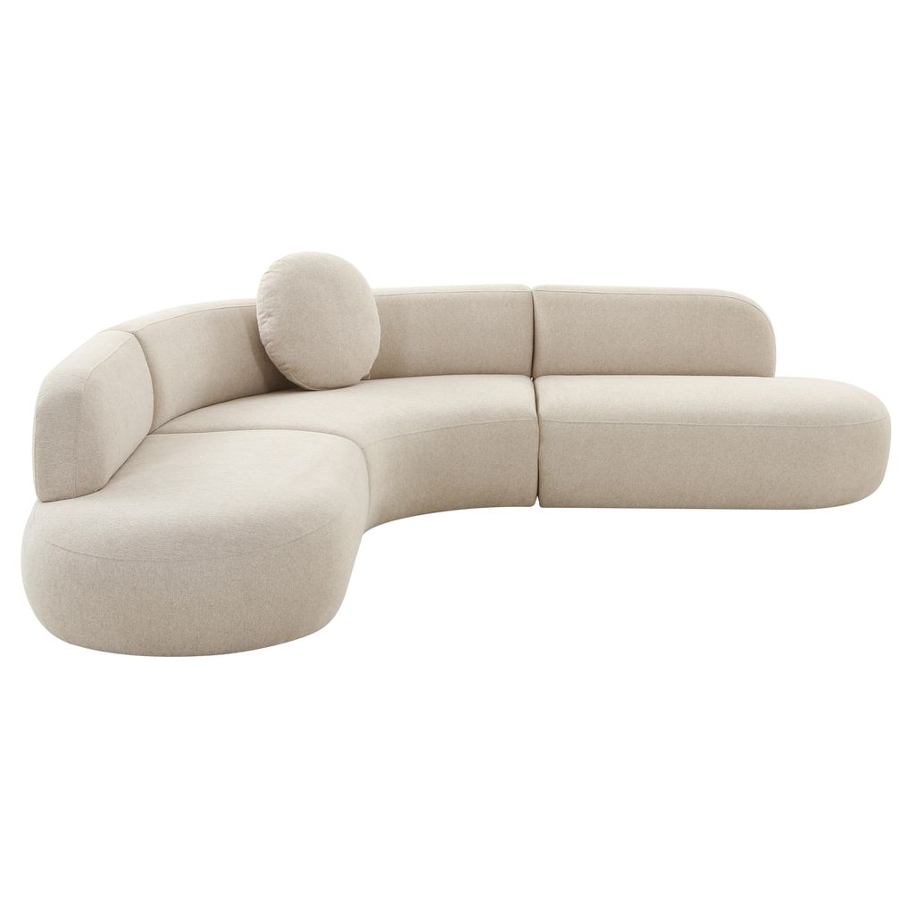 Broohah Beige Linen Sectional