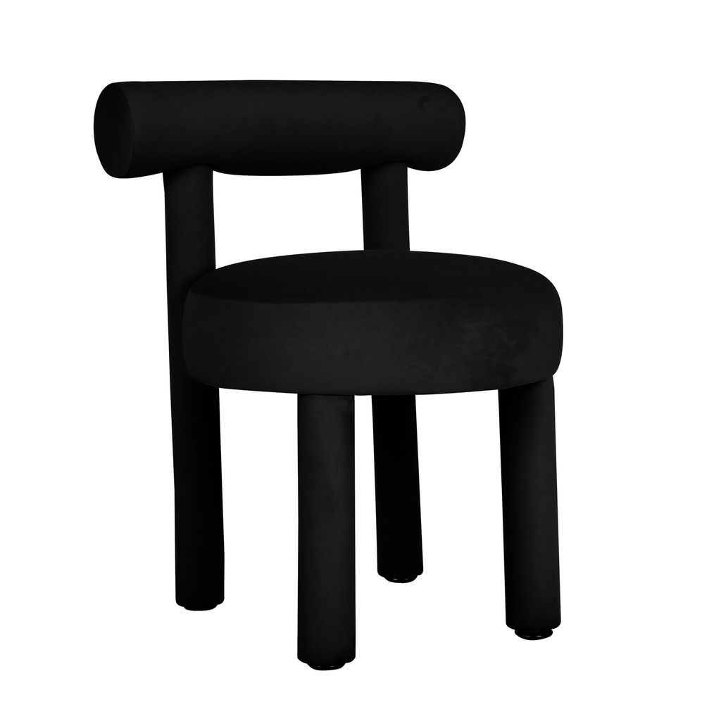 Black Velvet Dining Chair