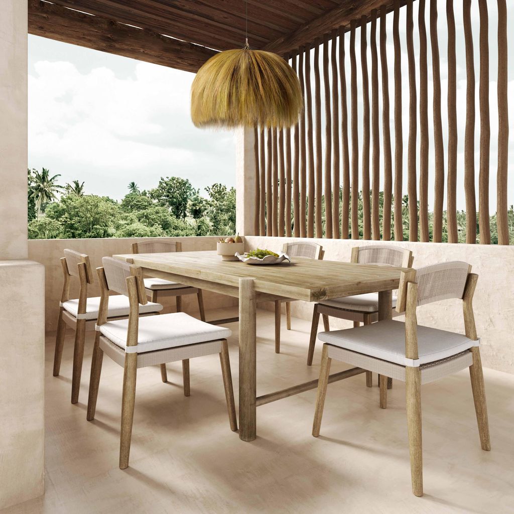 Gata Cream Outdoor Dining Chair - Set Of 2
