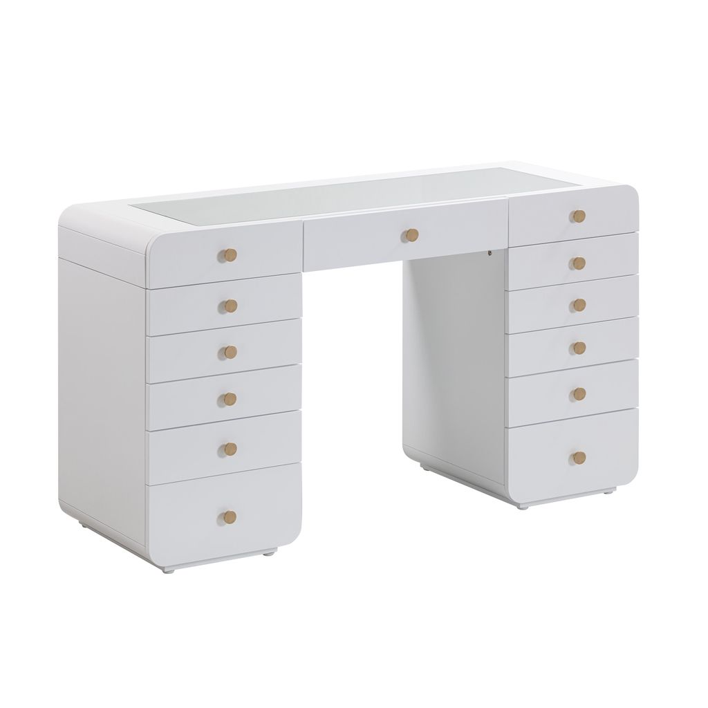 White Vanity Desk Without Vanity Mirror