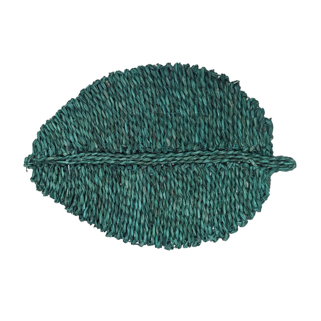 Leaf Green Seagrass Placemat - Set Of 4