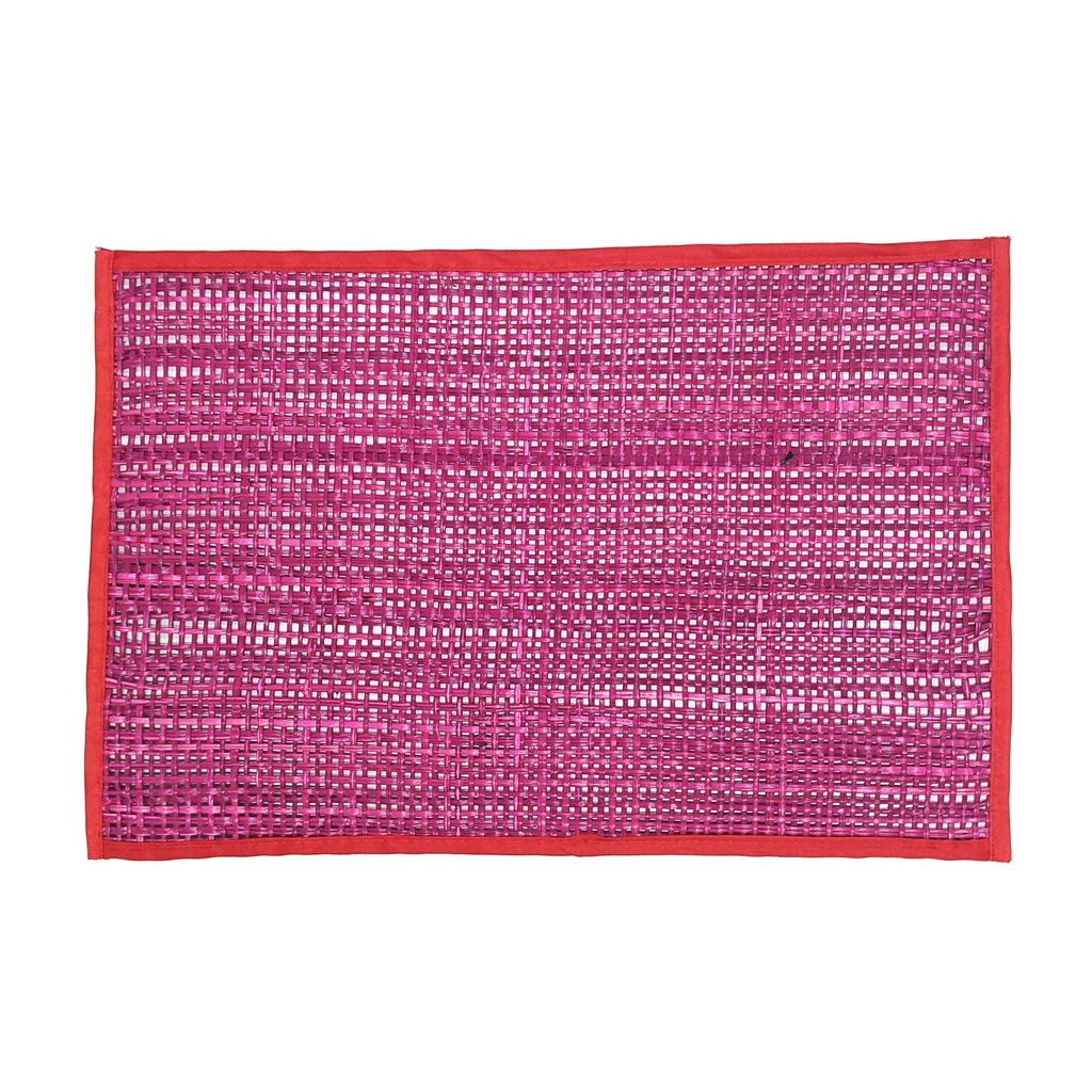 Peele Pink Seagrass Placemat - Set Of 4