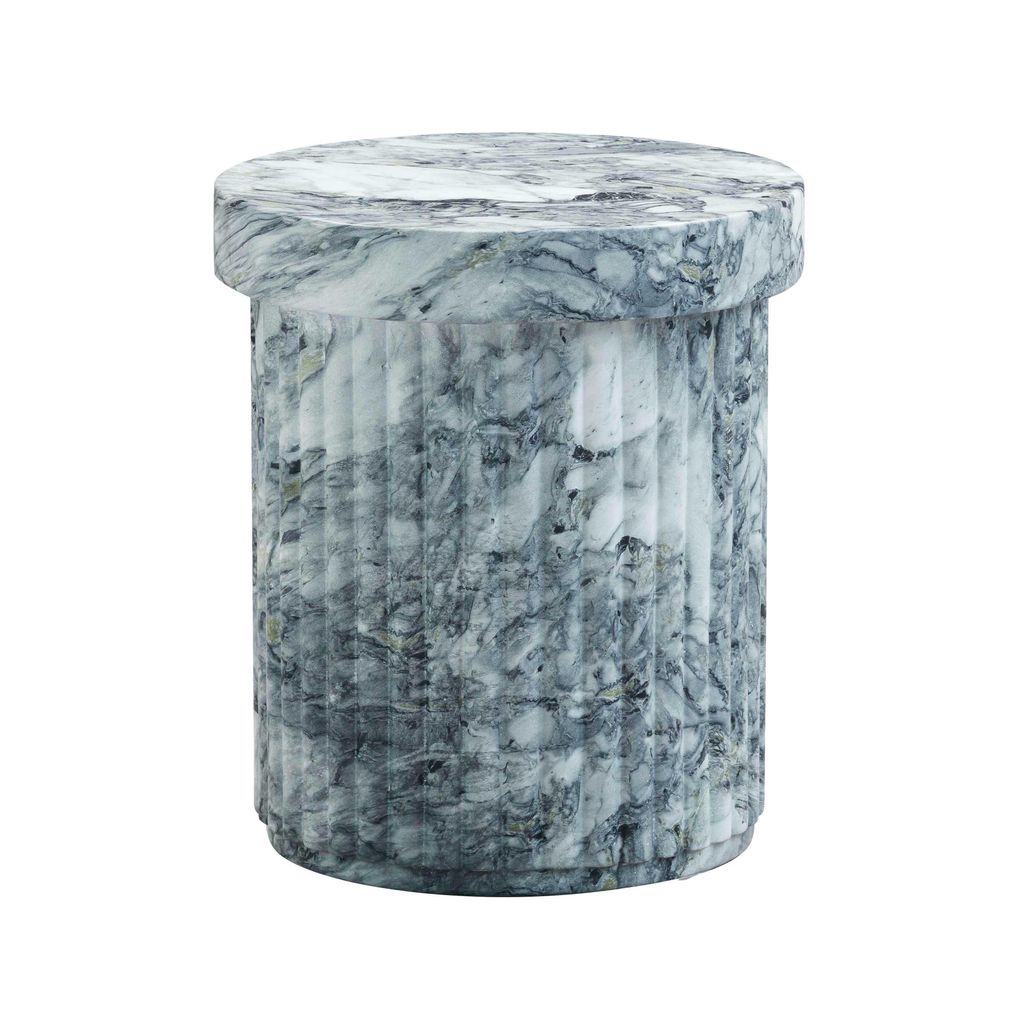 Green Marble Outdoor Side Table