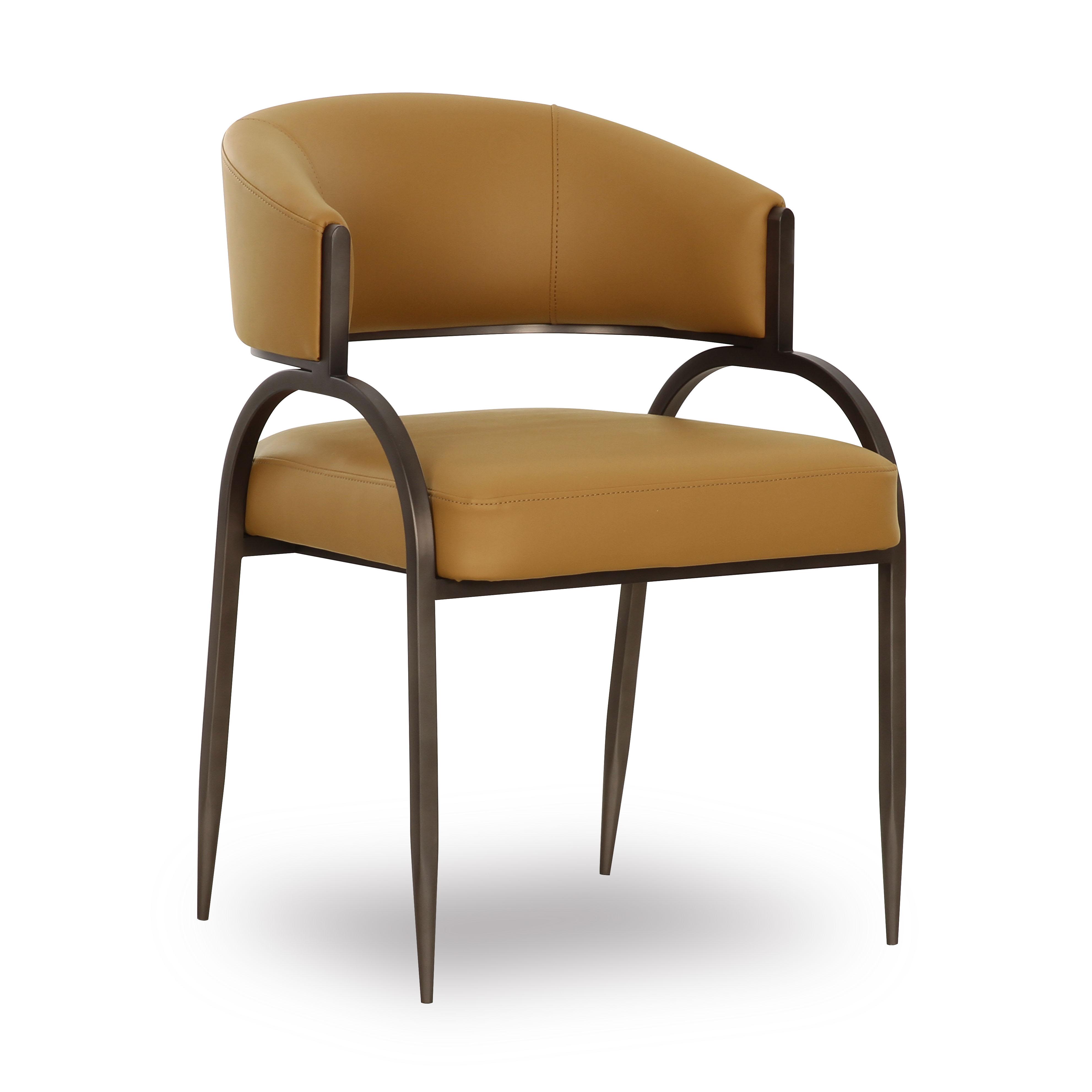 Preview image for Tatum Tan Performance Vegan Leather Dining Chair