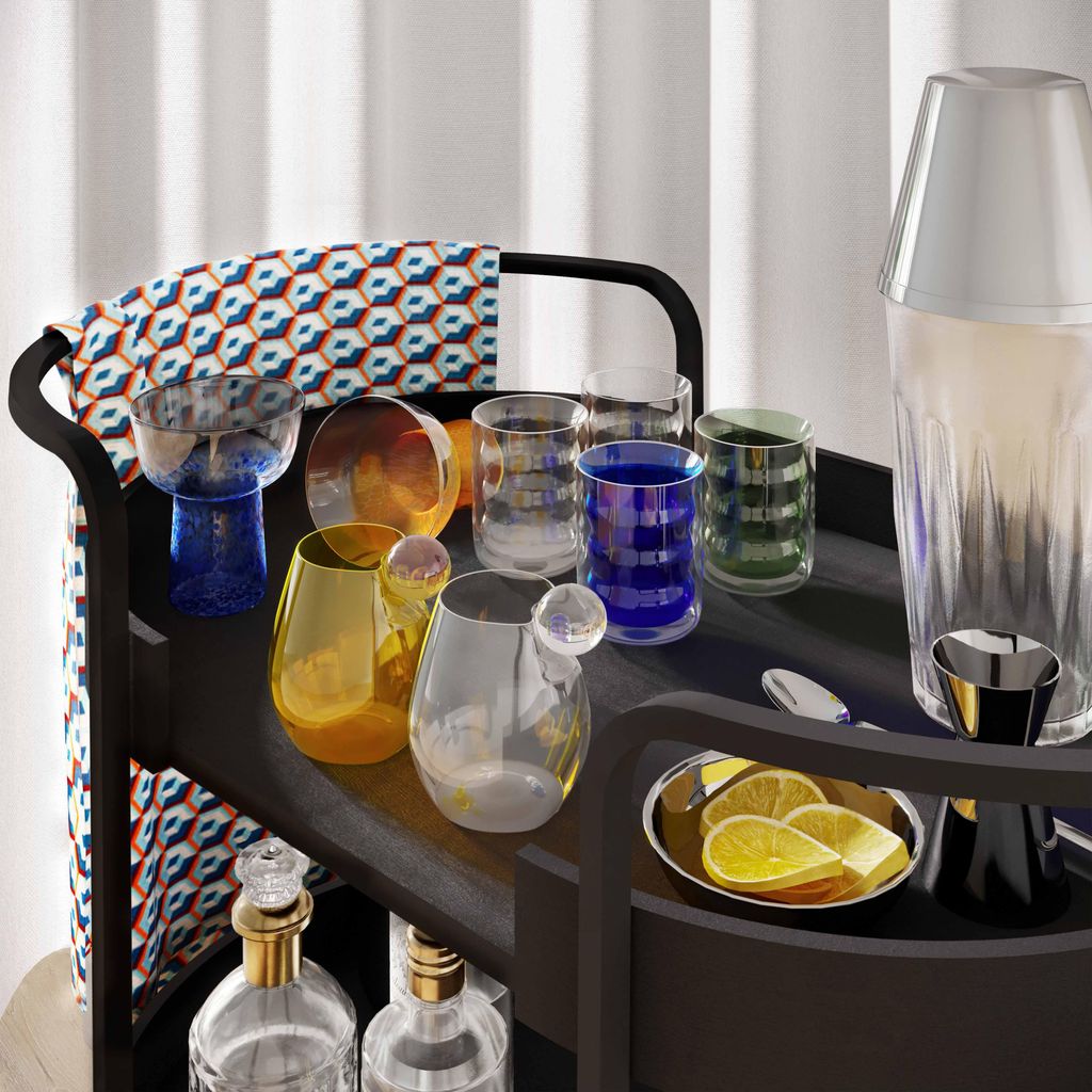 Waves Blue Water Glass - Set Of 4
