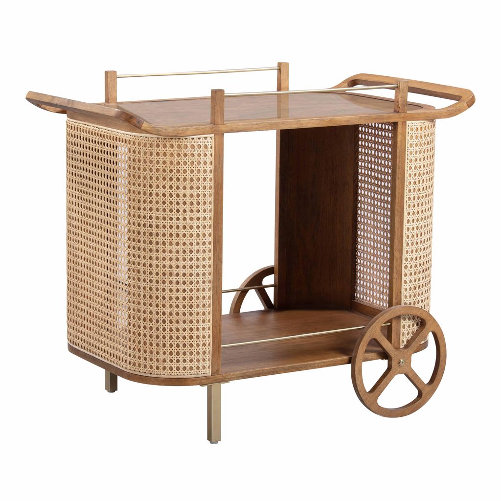 Preview image for Natural Rattan Bar Cart