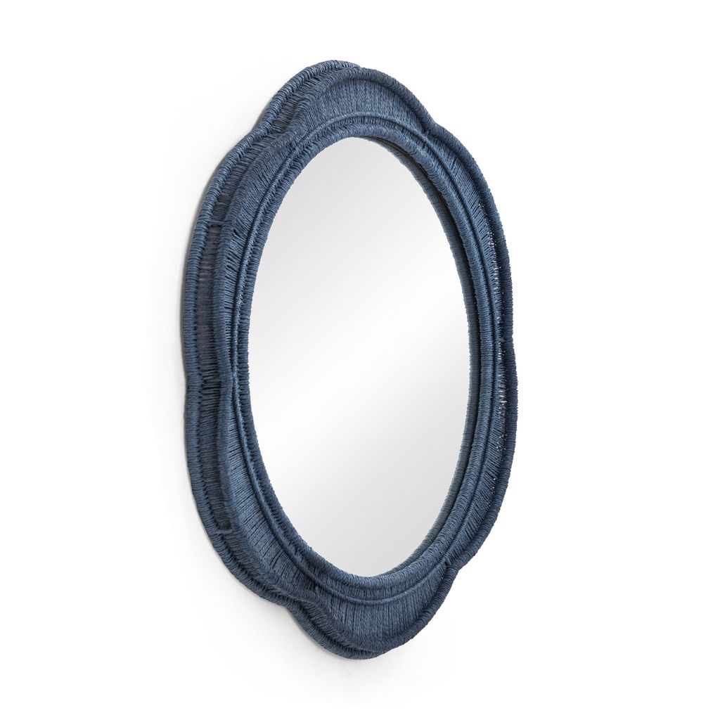 Blue Wall Mirror