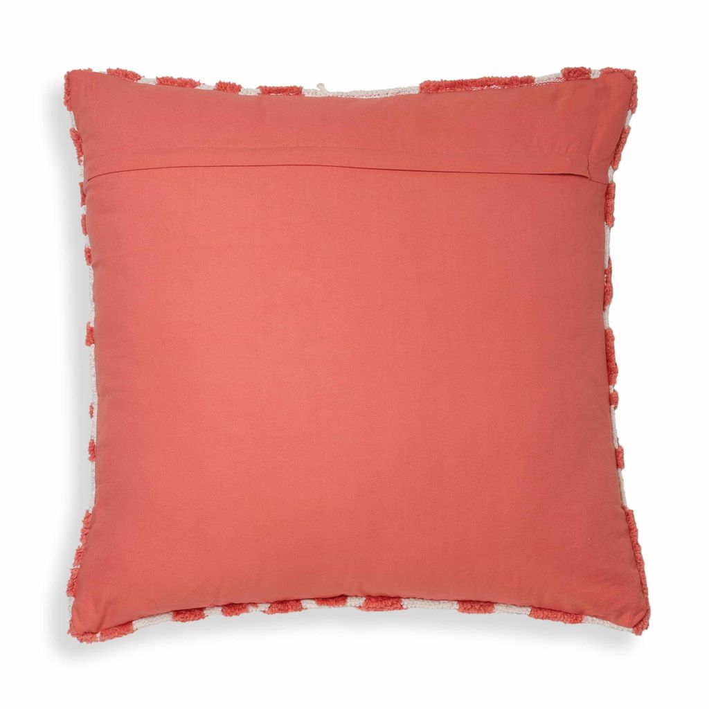 Coast Coral Pink Tufted 26" Square Pillow