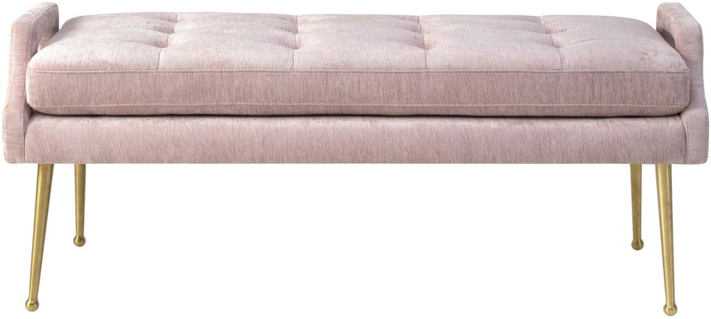 Eileen Slub Velvet Blush Bench