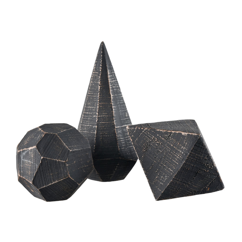 Preview image for Copas Decorative Object - Set Of 3 Black