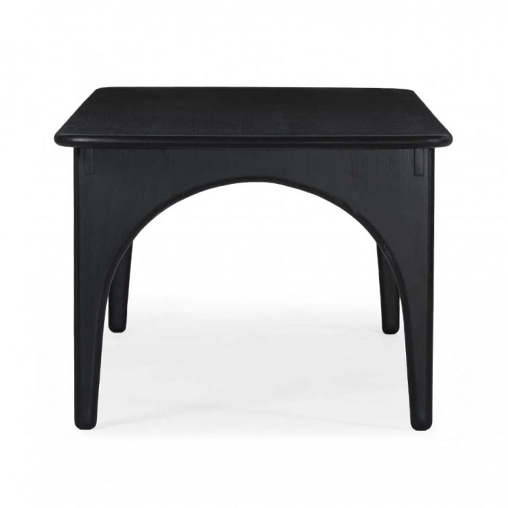 Rectangular Arched Dining Table, Charcoal