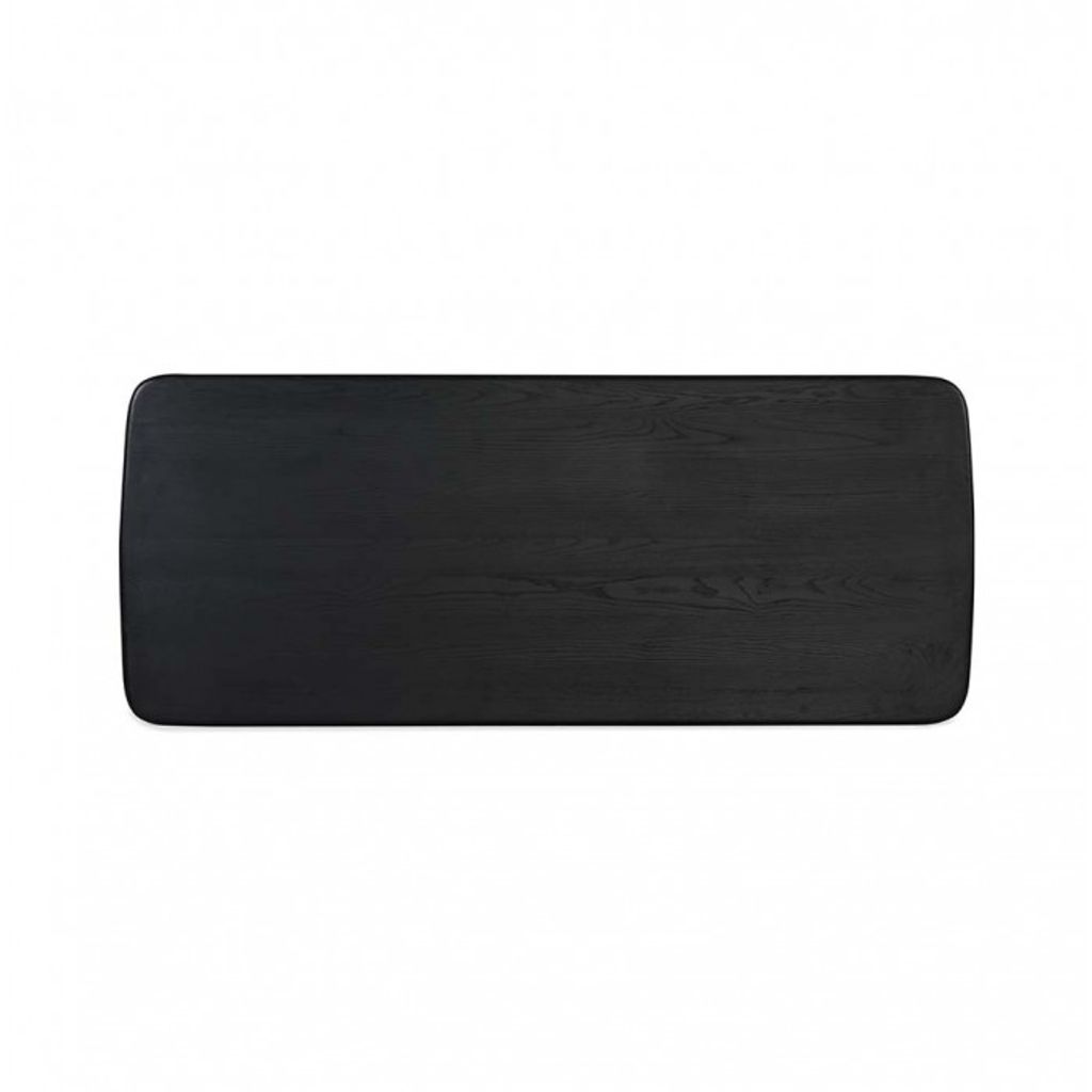 Preview image for Rectangular Arched Dining Table, Charcoal