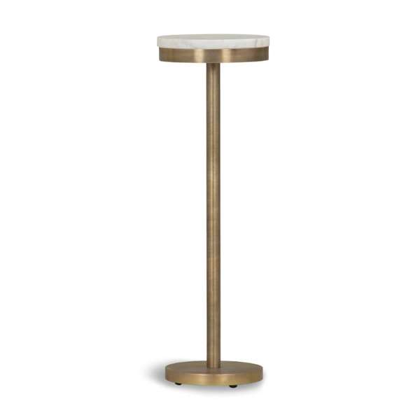 Shay Drink Table, White