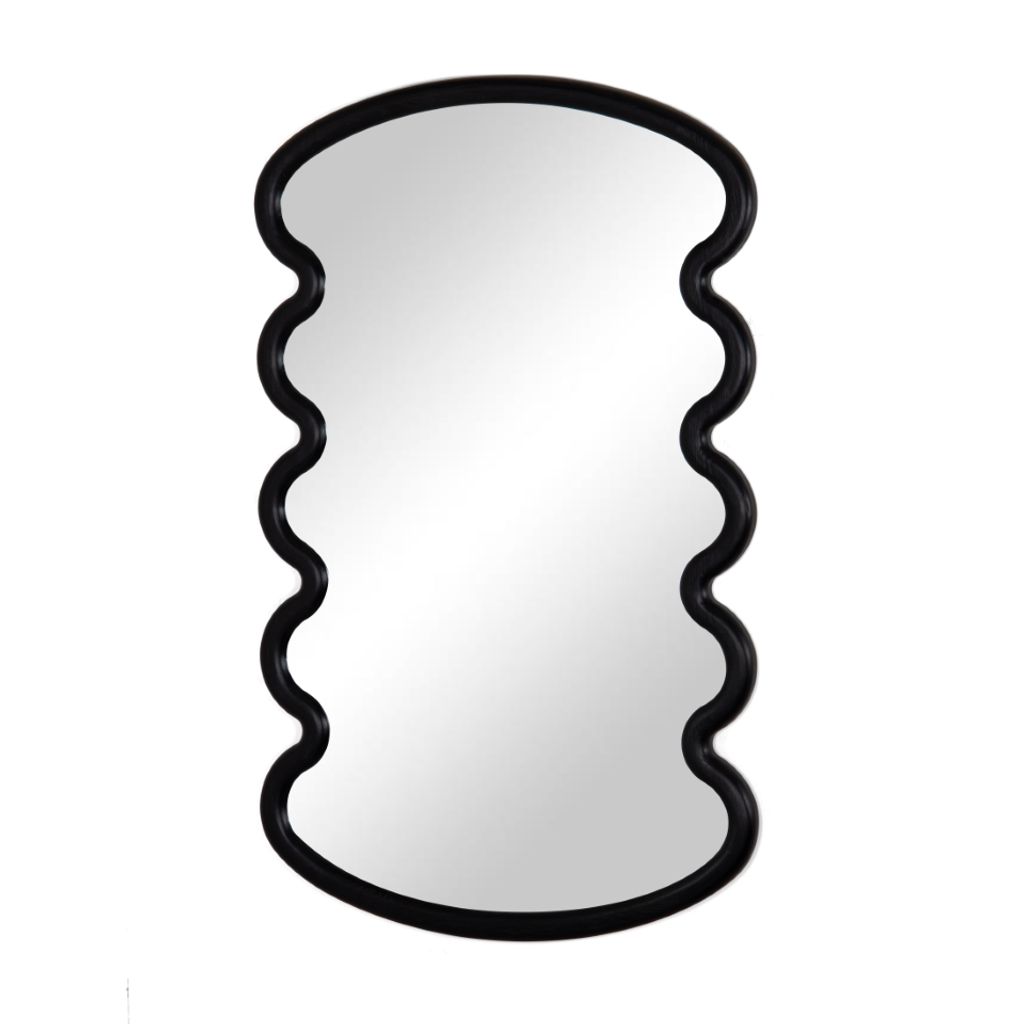 Preview image for Swirl Large Mirror, Charcoal