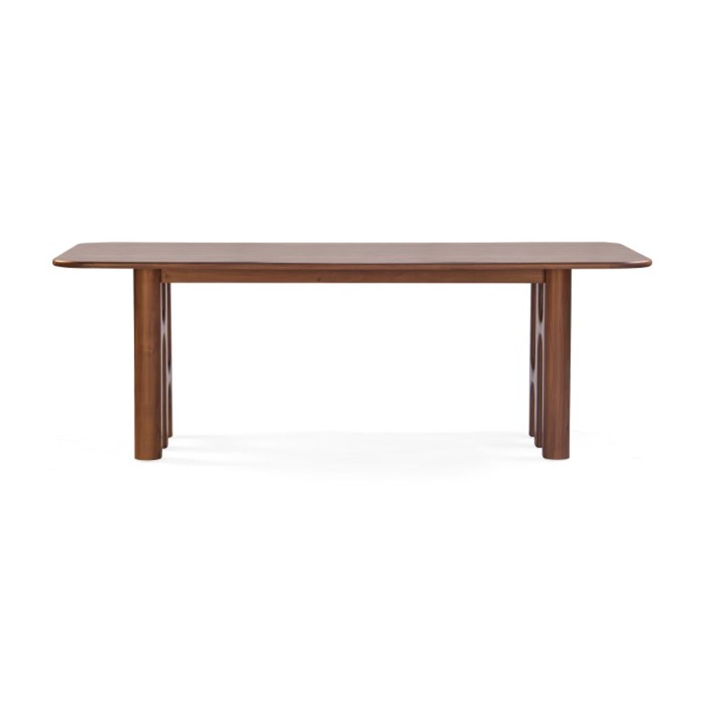 Grotto Dining Table, Light Walnut