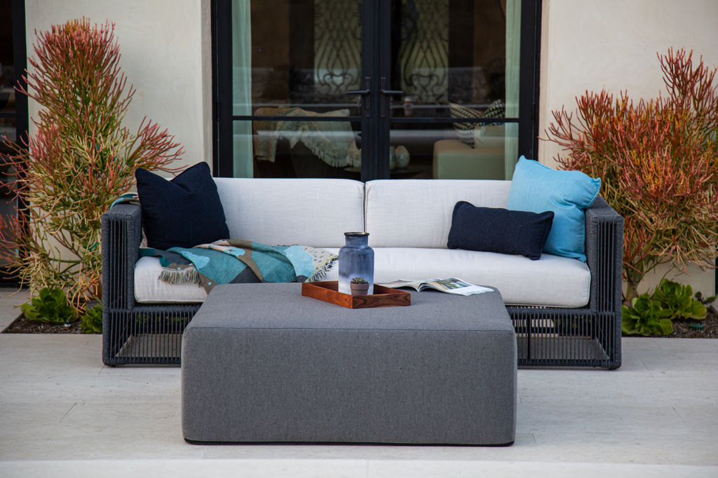 Milano Sofa In Echo Ash W/Self Welt