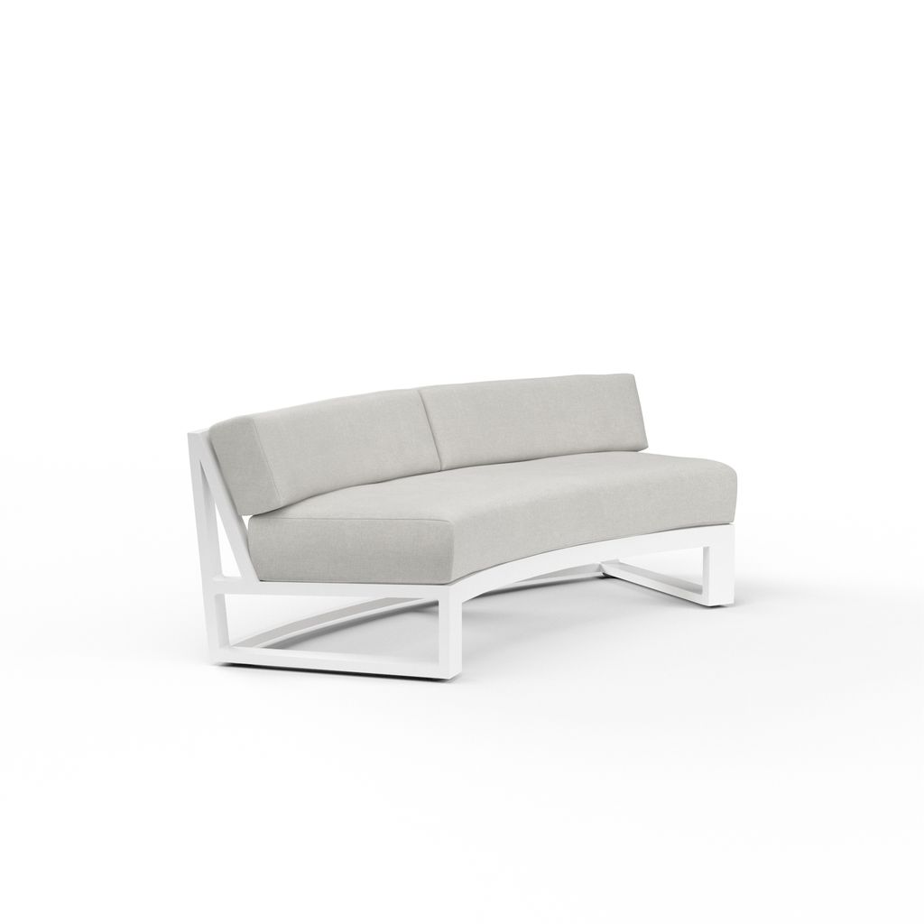 Preview image for Newport Curved Sofa In Cast Silver, No Welt