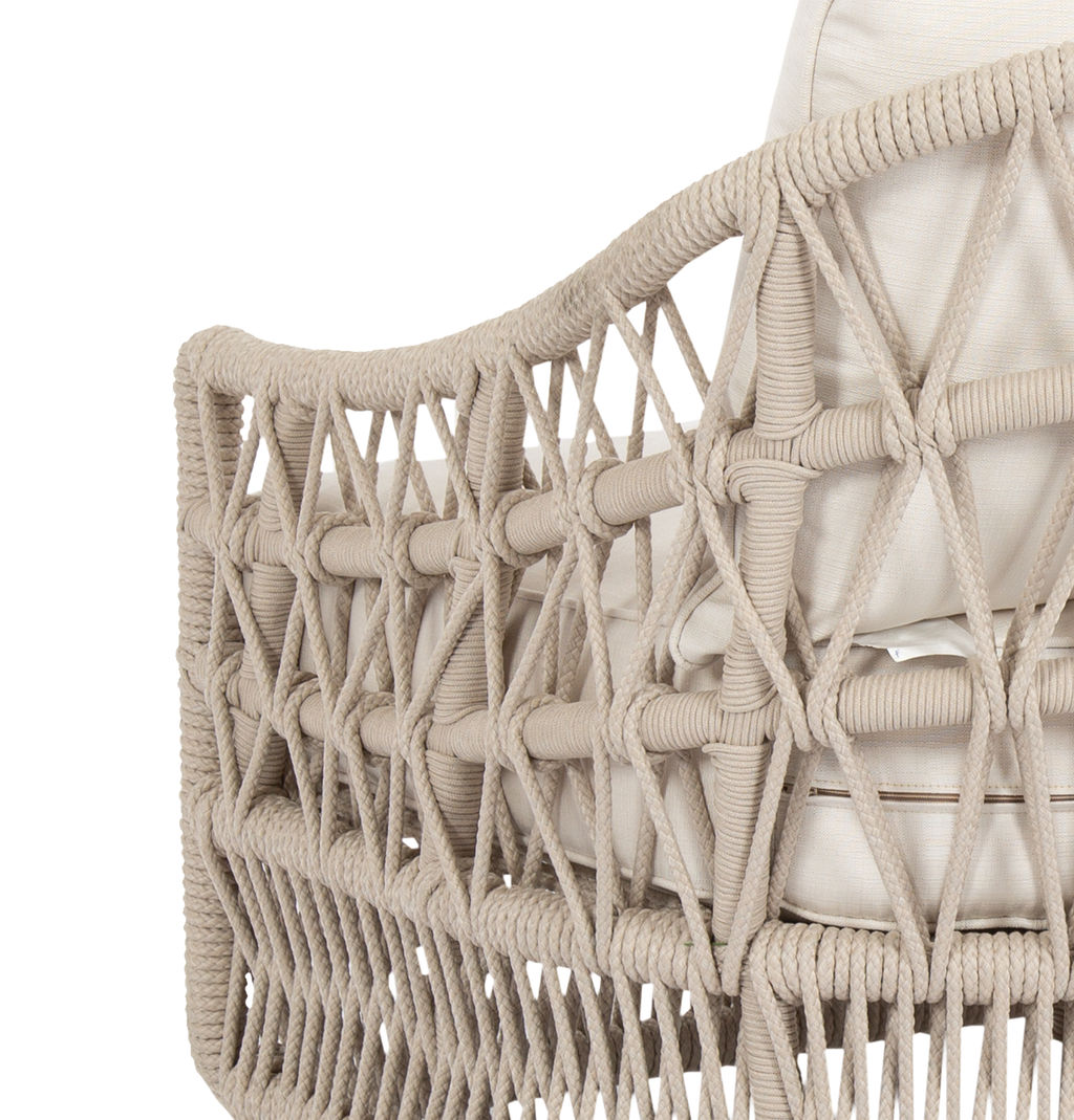 Rope Club Chair, Sky Blue