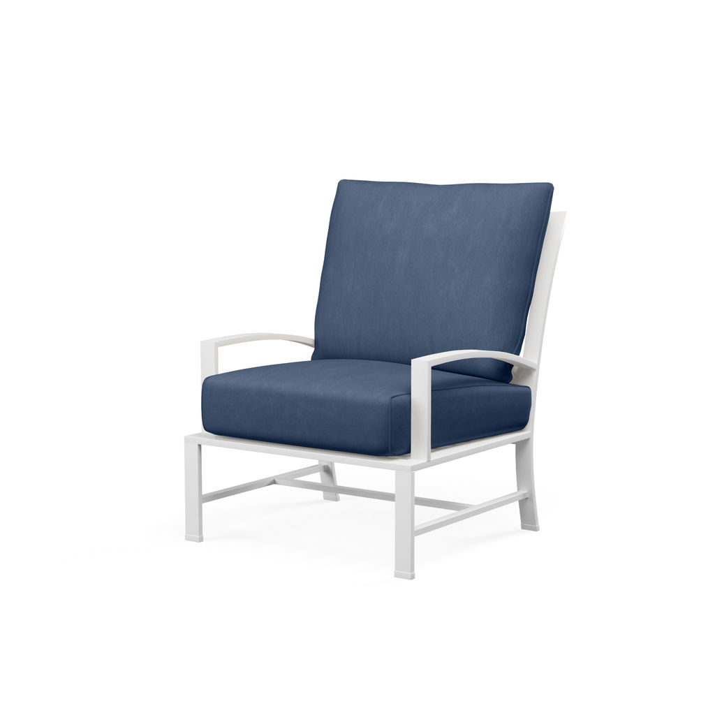 Club Chair, Frost White/Navy