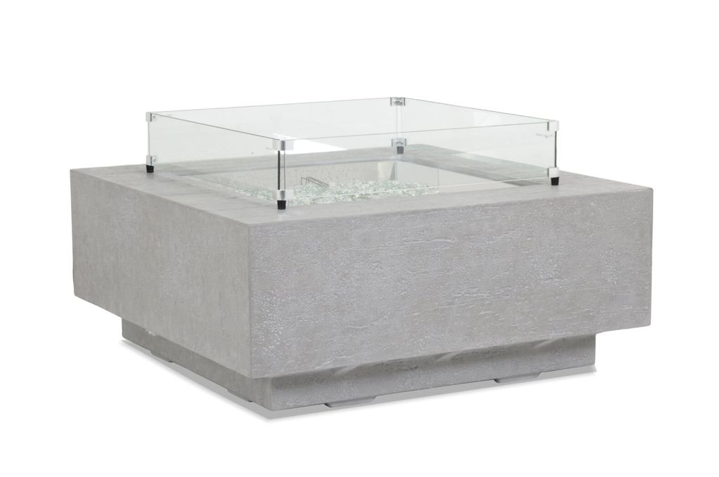 Preview image for Gravelstone Square Fire Table W/Glass Surround
