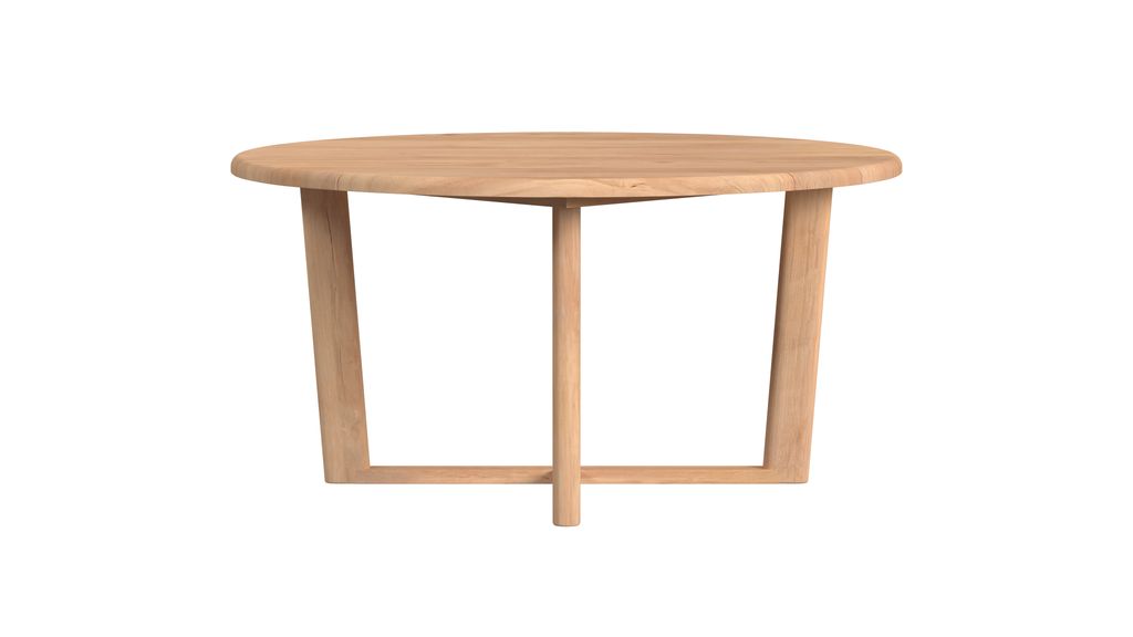 Natural Teak 56" Round Dining Table