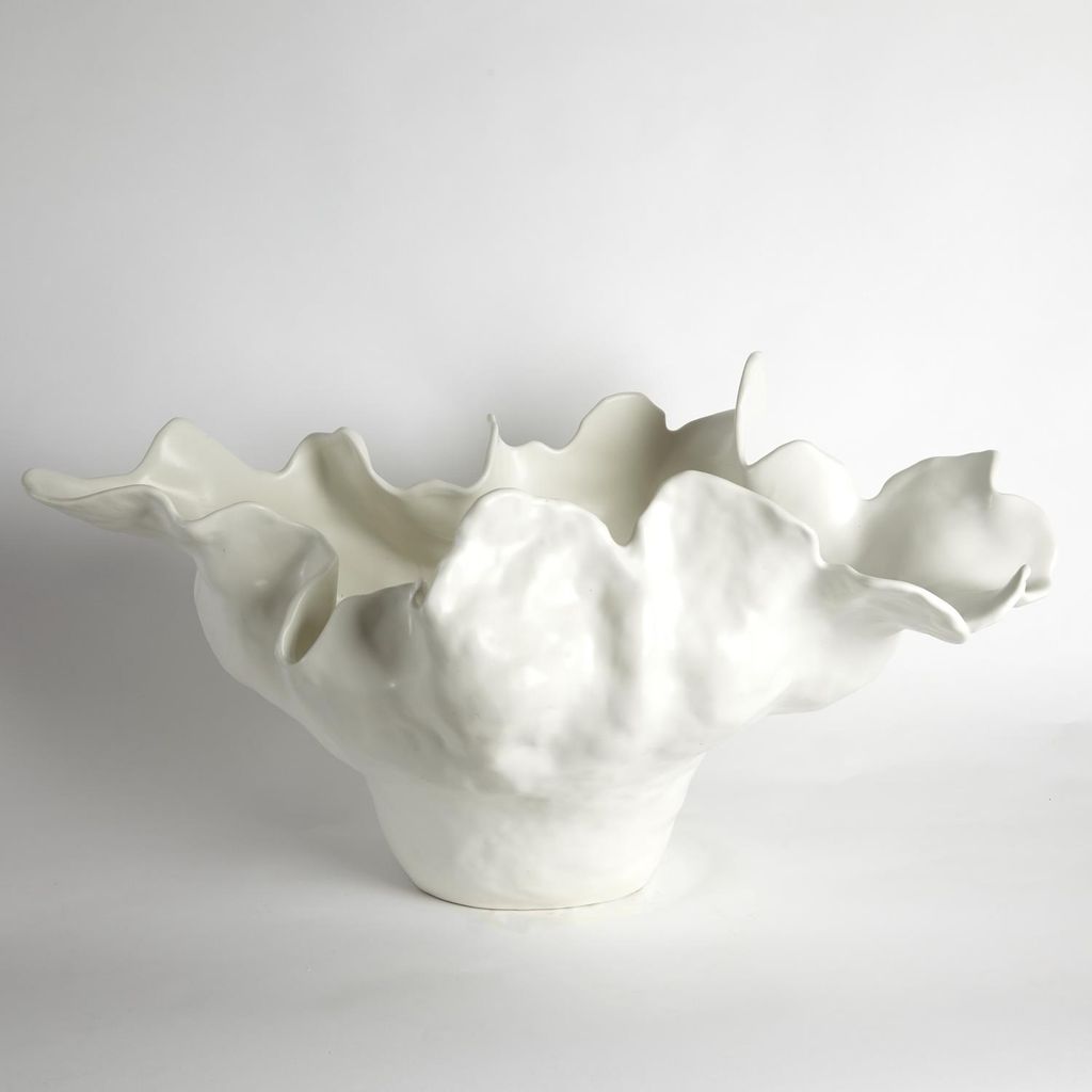 Meteor Bowl Ivory, Large