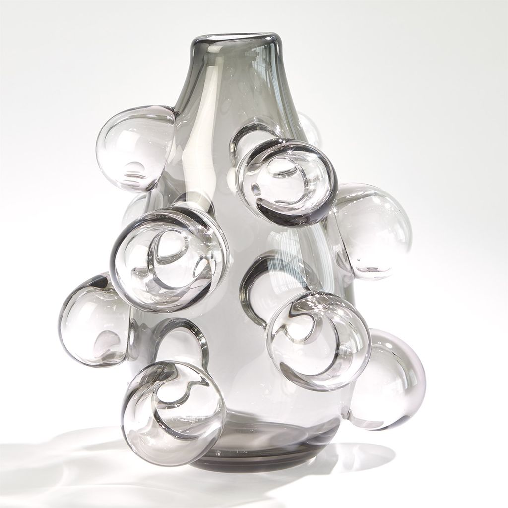Smoked Bubble Vase