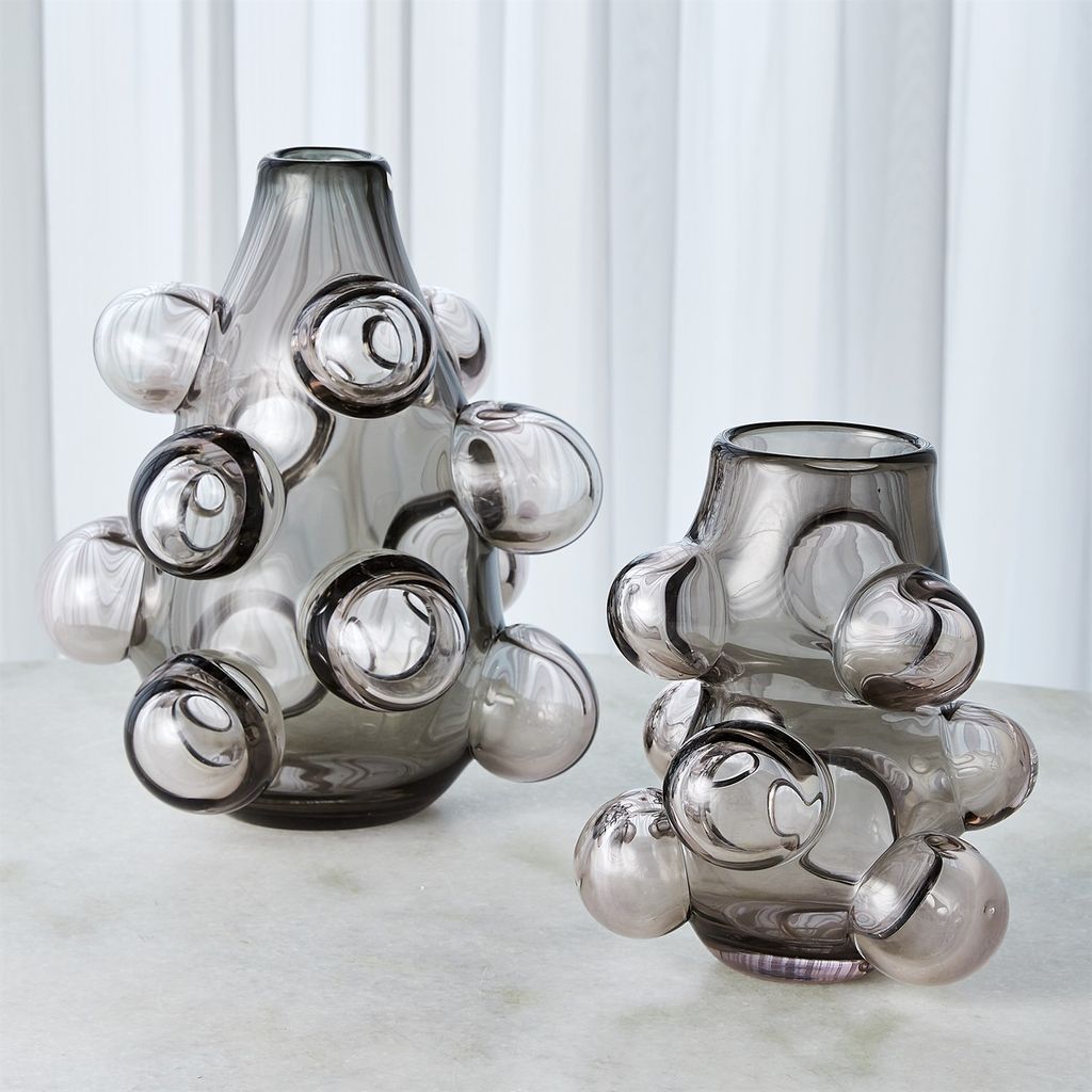 Smoked Bubble Vase