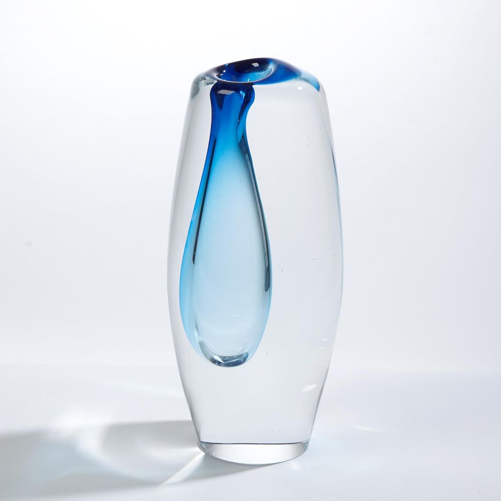 Preview image for Offset Vase Light Blue, Large