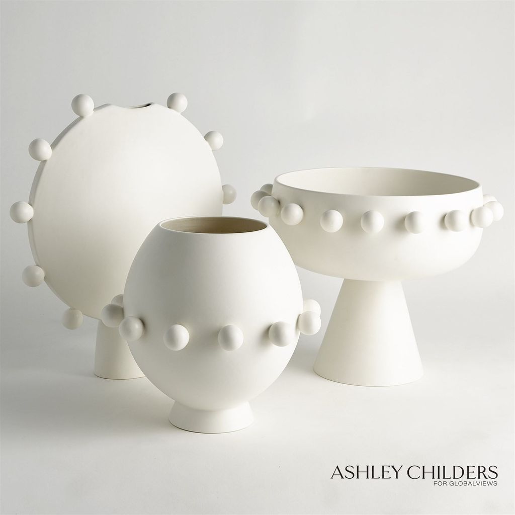 Spheres Collection Vase, Ivory