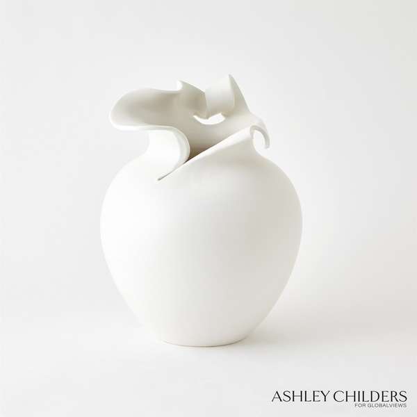 Charlotte Vase, White