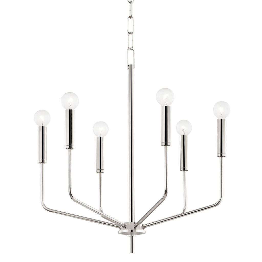 Preview image for Boston 1 Light Chandelier, Polished Nickel