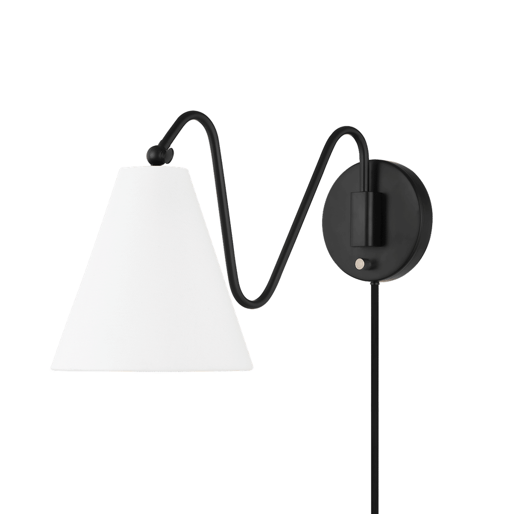 Preview image for Plug-In Sconce, Soft Black