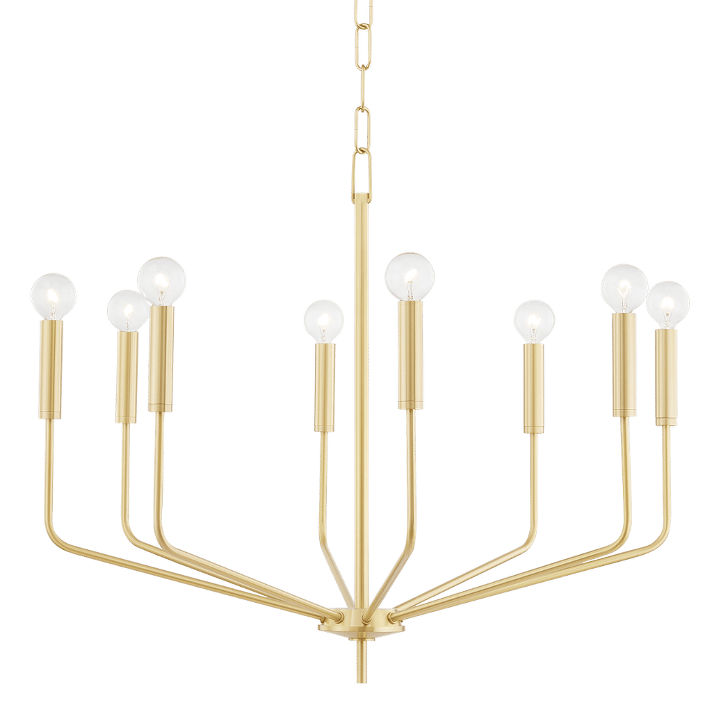 Preview image for Bailey 8 Light Chandelier, Aged Brass