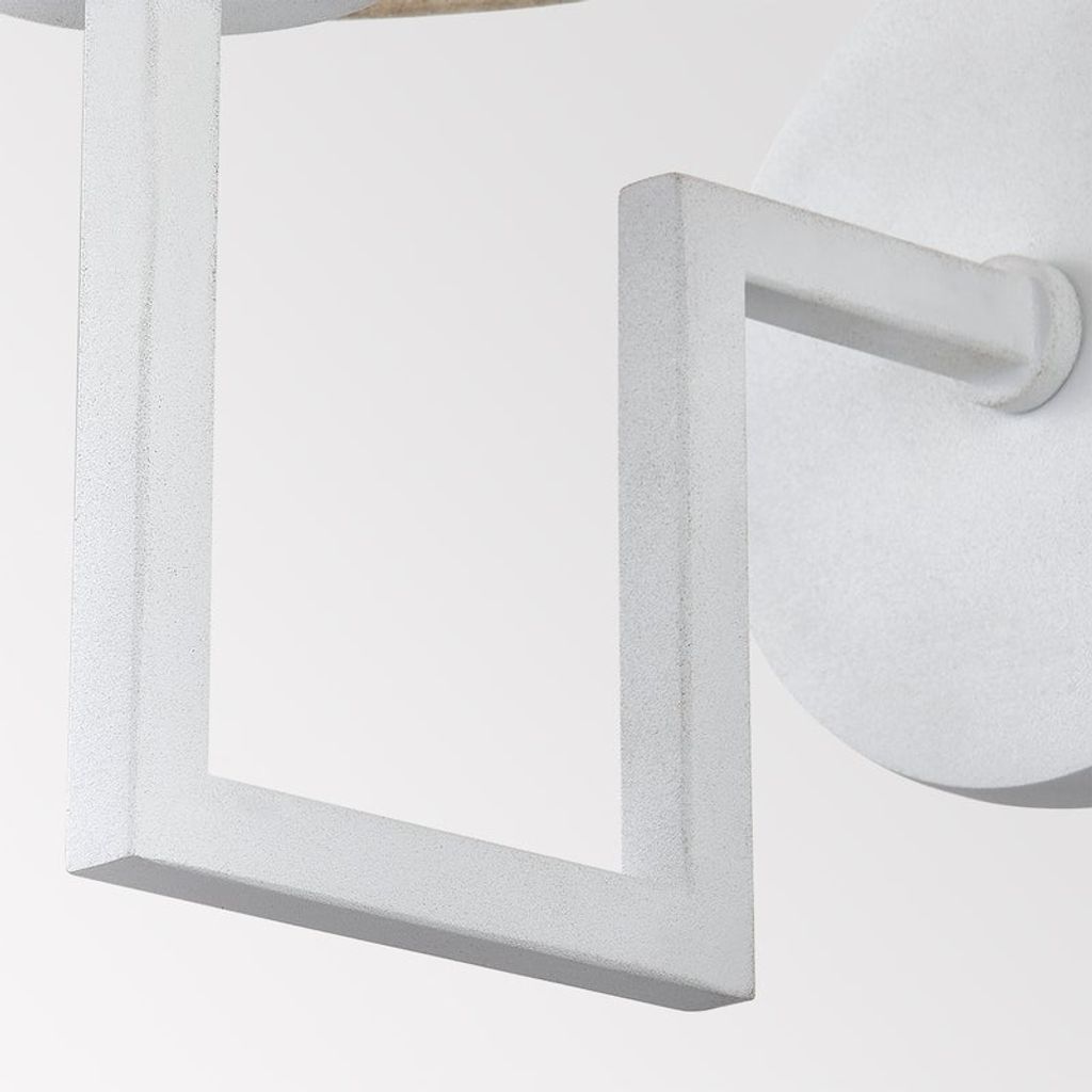 Gladwyne Wall Sconce 9.75" X 10", Textured White