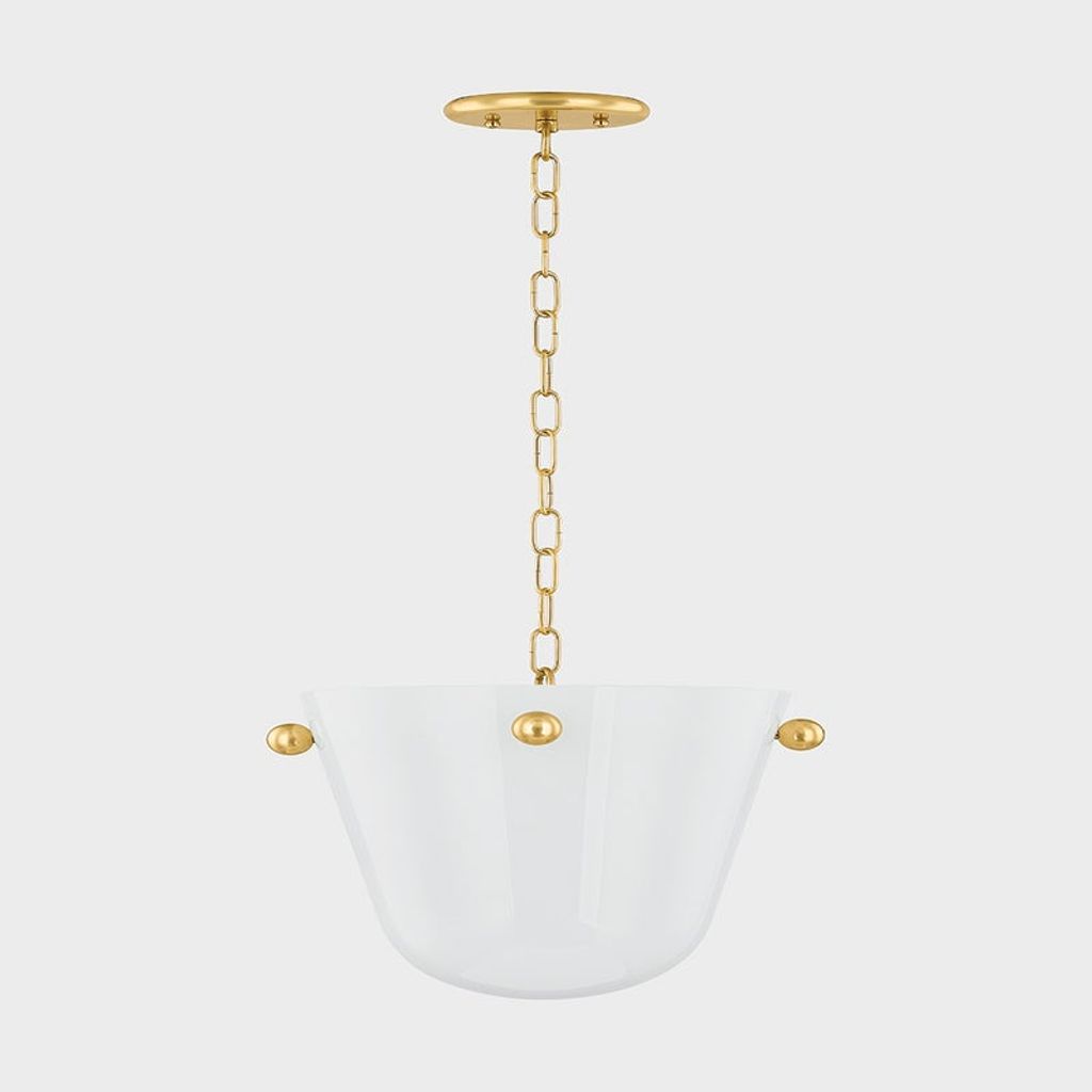 Pendant 13.75" X 12.25", Aged Brass