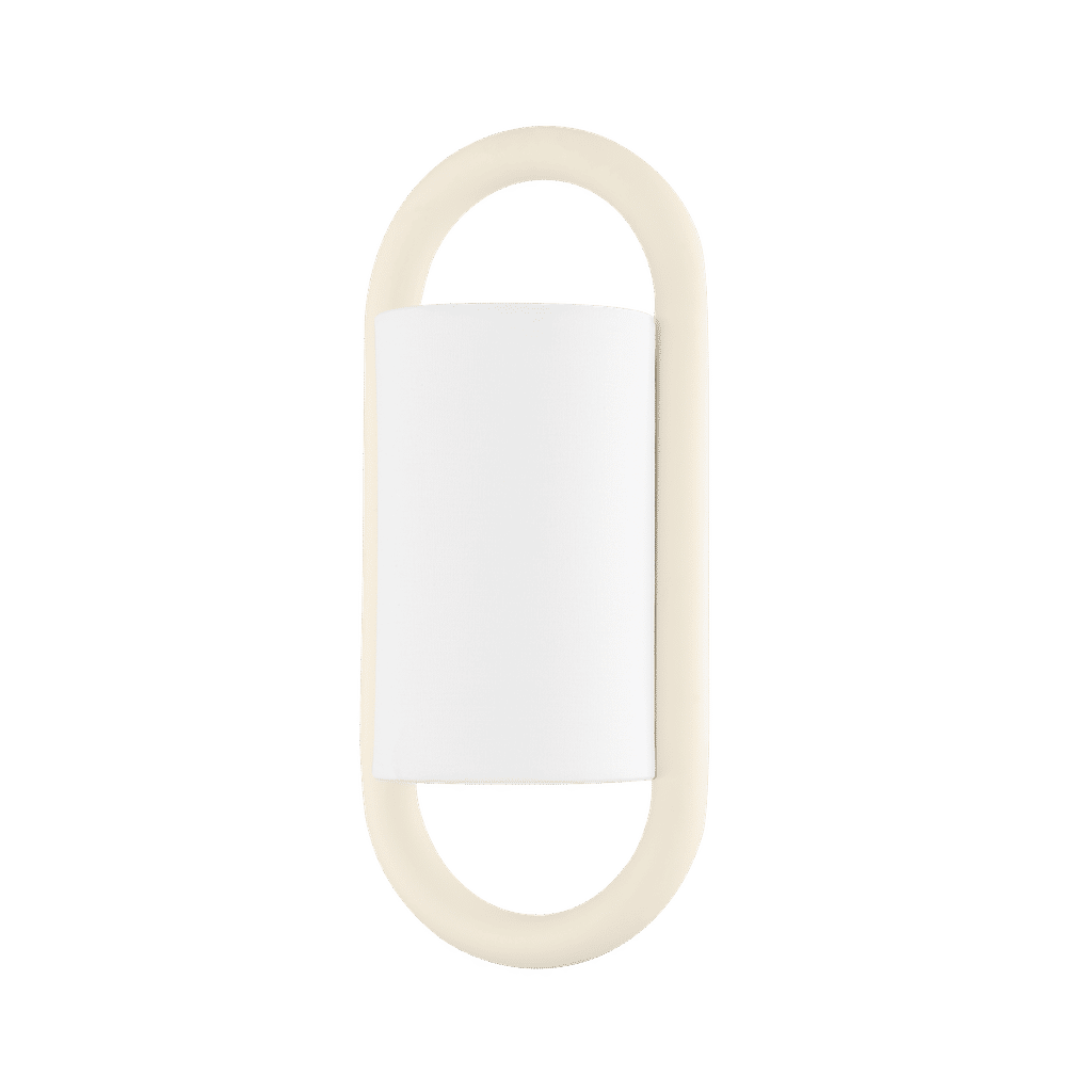 Wynter Wall Sconce 6.25" X 14.5", Textured Cream