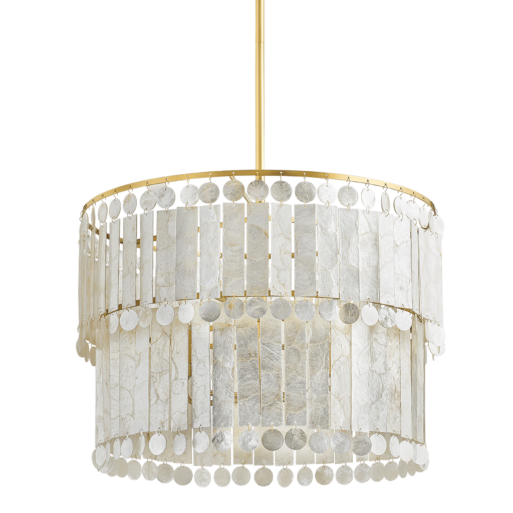 Melisa Chandelier 24" X 18.5", Aged Brass