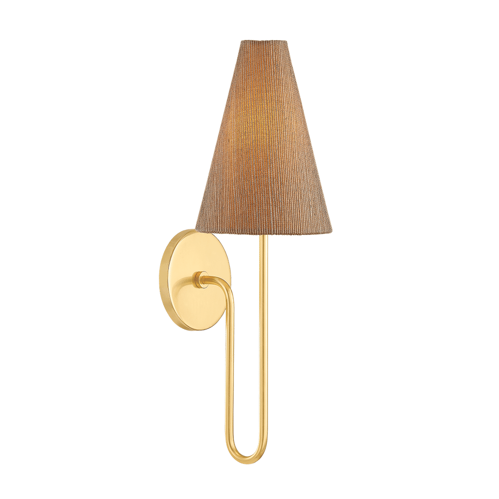 Jessel Wall Sconce 6" X 19", Aged Brass