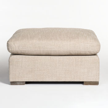 Kayden Ottoman In Warm Falx And Subtle Timber