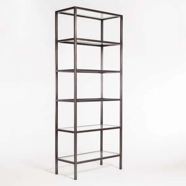 Sawyer 36"Bookshelf In Gunmetal Finish